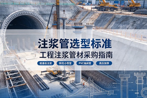 莲都注浆管选型标准
