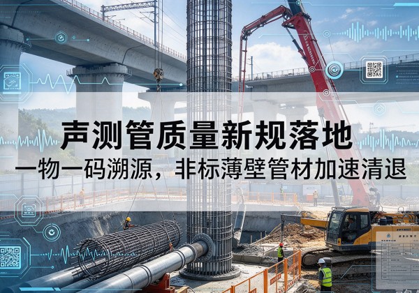 莲都声测管质量新规落地，一物一码溯源，非标薄壁管材加速清退